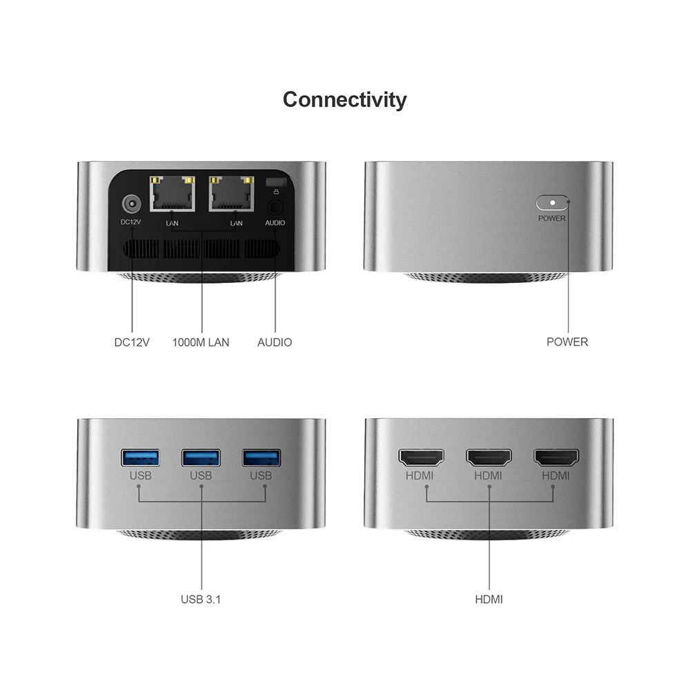 ミニPC CHAREEY N200 T8plus (保証付) T8 Mini PC Pocket Small Desktop Computer Intel N100/N150- Chatreey