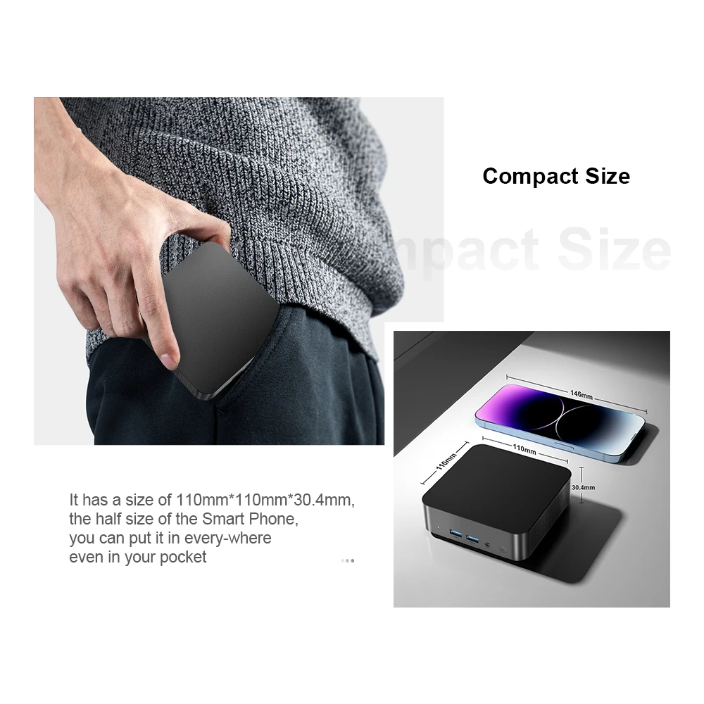 T9 Mini PC intel N100 Pocket Small Desktop Computer - Chatreey